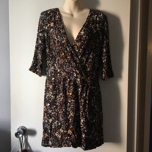 Maje Multicolor Hypos Crepe Mini Dress Size S